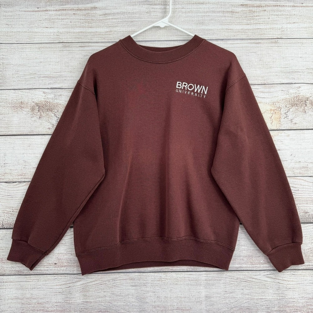 Jostens Brown University Sweatshirt Mens Medium Brown Vintage USA Made